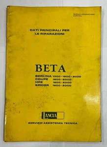 Manual Dati Principales - Lancia - Sedán , Coupe, HPE, Spider. 1976 , Primera Ed - Imagen 1 de 5