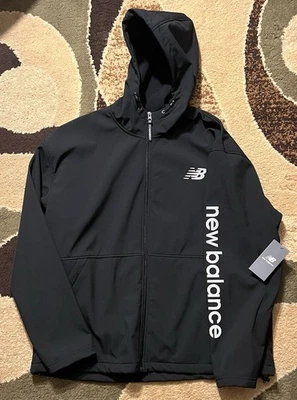 New Balance Men's Size XXL Hoodie Jacket Wind / Rain Resistant Outer Shell NWT  - Image 1 of 4