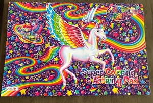 Lisa Frank Large Unicorn Super Coloring & Activity Pad Book 16" x 11" NEW - Imagen 1 de 3