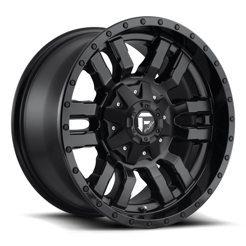 Rueda negra mate trineo 18x8 combustible D596 5x110/5x5 (35 mm) Foto 1 de 4