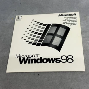 Vintage Microsoft Windows 98 OEM CD with Sleeve 1998 P/N X03-36068 For New PC - Picture 1 of 6