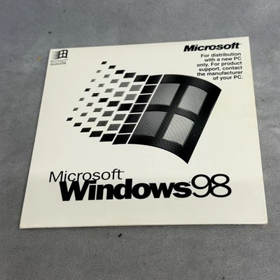 Vintage Microsoft Windows 98 OEM CD with Sleeve 1998 P/N X03-36068 For New PC - Image 1 of 4