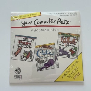 Your Computer Petz Adoption Kits Demo PC CD Dogs Catz Oddballz AOL - Afbeelding 1 van 2