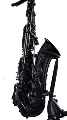 Vibrato Tenor Saxophone T1 Polycarbonate Waterproof - Black w/Black Keys - Image 1 of 4