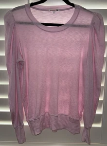 SUNDRY Pink Puff Sleeve Long Sleeve To Size 1 (Small) - Picture 1 of 2