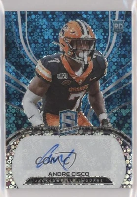 2021 Panini Spectra Neon Blue Prizm /50 Andre Cisco #243 Rookie Auto RC - Image 1 of 2