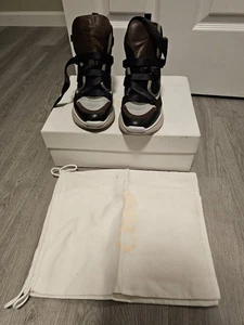 Chloe Multicolor Canvas and Suede Sonnie High Top Sneakers Size 39 - Picture 1 of 11