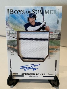 Spencer Jones Auto Patch #77/99 2025 Panini Boys of Summer New York Yankees - Picture 1 of 2