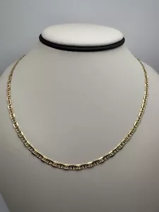 14k Yellow Gold Anchor Chain 22 Inch 9.1 Grams - Picture 1 of 4