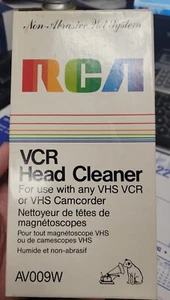 NEW RCA VHS VCR Video Head Cleaner Non-Abrasive Wet System AV009W Sealed - Picture 1 of 1