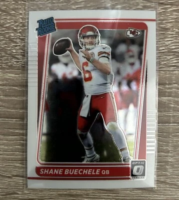 Shane Buechele 2021 Donruss Optic Rated Rooke #298 RC Kansas City Chiefs Base - Image 1 of 2