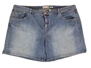 Old Navy Shorts Womens Plus Denim Jeans  Straight Low Waist Medium Wash Size 28 - Picture 1 of 6