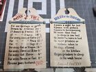 Vintage Rules Of This Tavern / Rates Of Toll Wooden Wall Placquards
