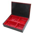 Japanese Bento Box, Traditional Bento Box, 5 Compartments, with Lid, Japanese