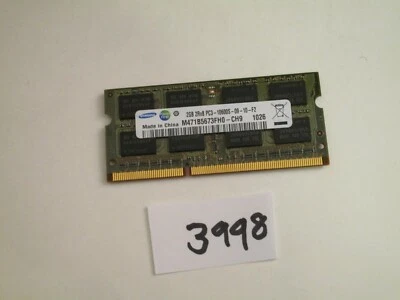 Samsung 2Gb PC3-10600 1333Mhz DDR3 SODIMM Laptop Memory RAM (3998) - Image 1 of 2