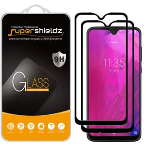 2X Protector de Pantalla de Vidrio Templado Cubierta Completa para T-Mobile Revvlry Plus - Imagen 1 de 5