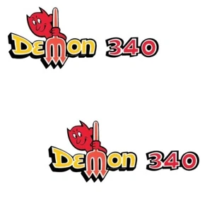 For 1971-1972 Dodge Demon - 340 Demon Reflective Fender Decals Pack of 2 Mopar - Picture 1 of 1