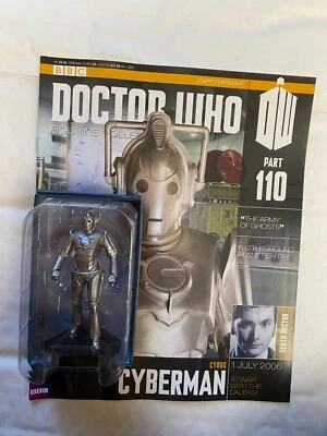 BBC DR DOCTOR WHO EAGLEMOSS FIGURINE COLLECTION 110 CYBUS CYBERMAN FIGURE & MAG - Image 1 of 2