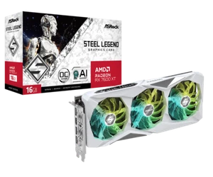 ASRock Radeon RX 7600 XT Steel Legend 16GB OC RX7600XT SL 16GO Graphics Card NEW - Picture 1 of 12