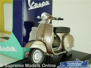 VESPA 200 RALLY DEL MODEL SCOOTER MOPED BIKE 1:18 SCALE LT BROWN 1972 MAISTO K8 - Picture 1 of 4