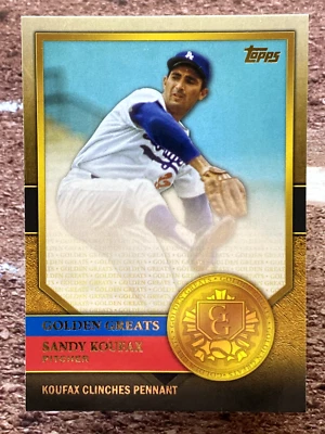 2012 Topps Golden Greats Sandy Koufax #GG-48 Los Angeles Dodgers - Image 1 of 2