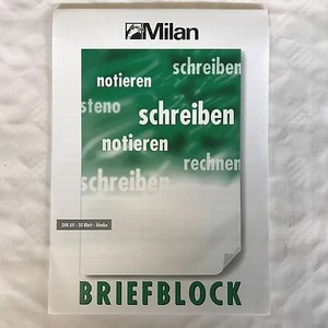 MILAN 1 - 10 Blöcke Briefblock DIN A4 Blanko Ungelocht Block ohne Rand 50 BLATT  - Bild 1 von 1