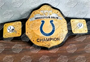 Indianapolis Colts NFL Championship Belt Adult Size 2mm Brass - Picture 1 of 1