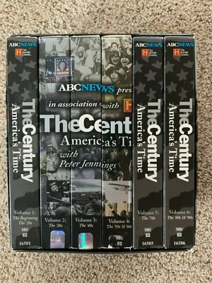 ABC News Presents The Century-America's Time-with Peter Jennings - 6 VHS Tapes - Image 1 of 4