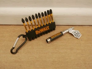 DeWALT DT7276 10 X 50MM PZ1 PZ2 PZ3 IMPACT SCREWDRIVER BITS + DT7701 MAG HOLDER - Picture 1 of 3
