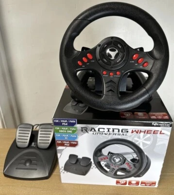 SUBSONIC SA5426 Racing Wheel Universal w Pedals Playstation PS4 PS3 PC XBOX ONE - Image 1 of 4