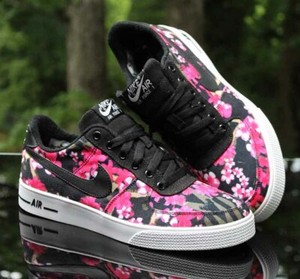 black flower air forces