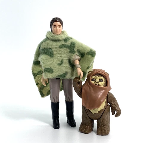 VTG Star Wars - Leia Combat Ponch, Wicket Ewok Endor Lot - Kenner 1984 ROTJ 83' Cover