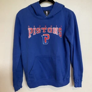 NBA Detroit Pistons Youth Boys Hoodie Size M (10/12) Blue Basketball - Picture 1 of 3