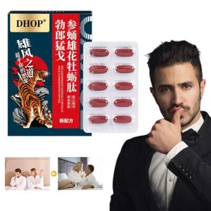 10PCS Men's Oral Tablets Ginseng Pupae Male Flowers Oyster Polygonatum Slices I0 - Picture 1 of 8