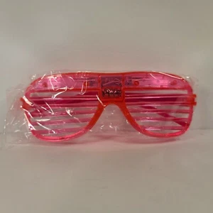 LED Pink Shutter Shades Flashing Rave Wedding Supplies - Picture 1 of 2