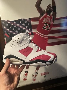 Size 8.5 - Air Jordan 6 Retro 2014 Carmine practically NEW*** - Picture 1 of 14