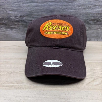 Gorra de béisbol Reeses con correa trasera marrón bordada mantequilla de maní tazas para hombre Foto 1 de 4