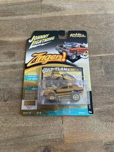 Johnny Lightning 1972 Ford Maverick Gold Flame Metallic Zingers Street Freaks - Picture 1 of 4