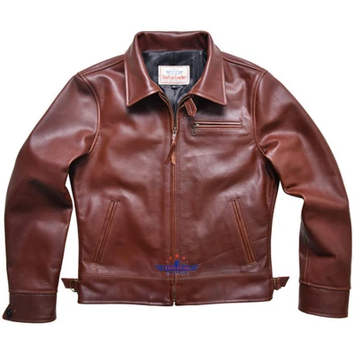 FiveStar Leather 1930 Vintage Civilian Bomber Classic Retro Style Fashion Jacket - Image 1 of 4
