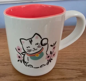 Opal House Stoneware Mug w/Lucky Cat - Picture 1 of 4