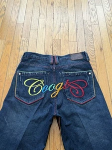 Coogi Embroidered Jeans Men 34x30 Baggy Skater Blue Denim Vintage 90s Y2K - Picture 1 of 11