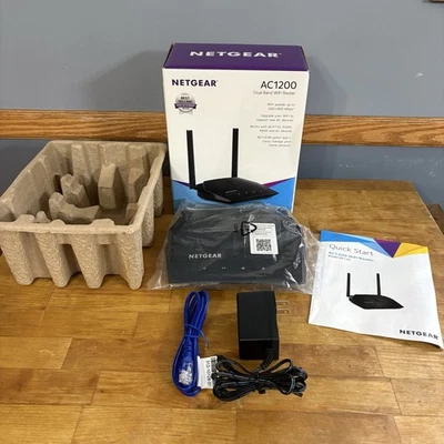 Netgear AC1200 New Smart Wifi Router Model #R6120 Nighthawk App Access Antennas - Image 1 of 4