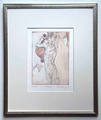 JURGEN GORG (немецкий b.1951) - оригинальный 1987 подписанный офорта 'маска' - 75/100 - Изображение 1 из 4