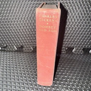 Antique Charles Dickens Dombey & Son Vol 1 Hardcover Book Library of Classics - Picture 1 of 15