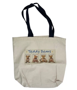 Borsa tote tela orsacchiotto francobolli USPS affrancatura 2002 - Foto 1 di 7