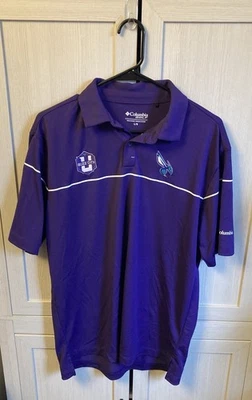 Polo púrpura de golf Charlotte Hornets NBA baloncesto Buzz City Columbia para hombre L Foto 1 de 4