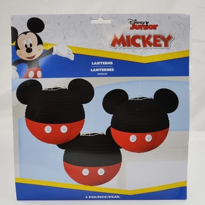 Disney Mickey Mouse Honeycomb Paper Lanterns Birthday Party Decorations 3 Pack - Image 1 of 4
