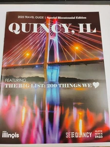 QUINCY IL TRAVEL GUIDE BICENTENNIAL EDITION 2025 & POST CARD 200TH ARCHITECTURE - Picture 1 of 8