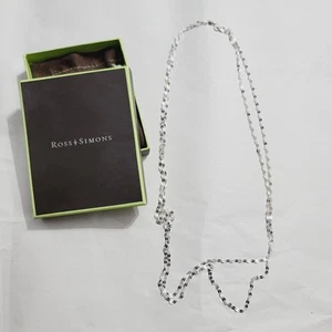Ross Simons Mirror Link Chain Necklace 60" In Sterling Silver - Picture 1 of 9
