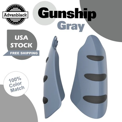 Protector de mano gris Gunship adecuado para Harley Davidson Touring y Softails Foto 1 de 4